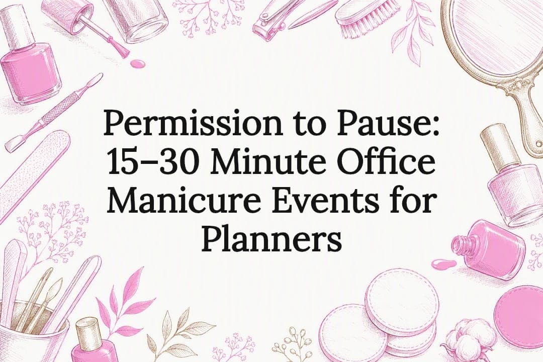 Permission to Pause: 15–30 Minute Office Manicure Events for Planners