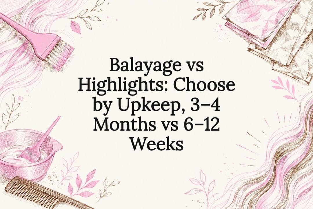 Balayage vs Highlights: Choose by Upkeep, 3–4 Months vs 6–12 Weeks