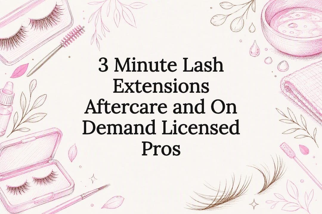 3 Minute Lash Extensions Aftercare and On Demand Licensed Pros