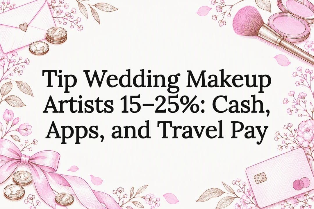 Tip Wedding Makeup Artists 15–25%: Cash, Apps, and Travel Pay