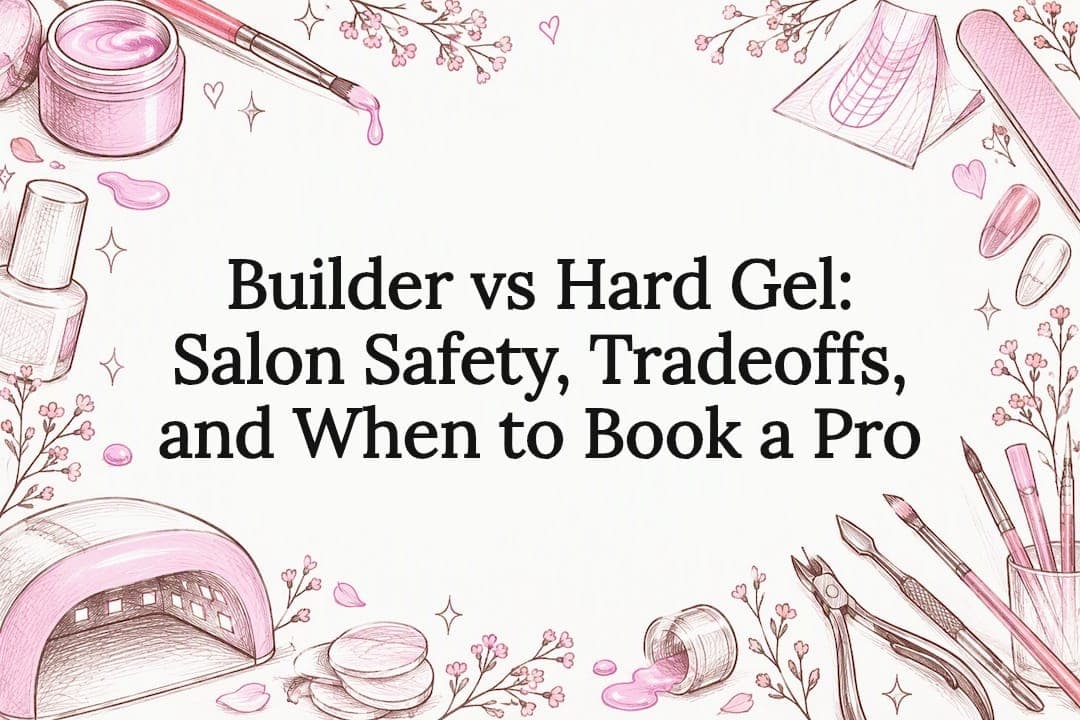 Builder vs Hard Gel: Salon Safety, Tradeoffs, and When to Book a Pro
