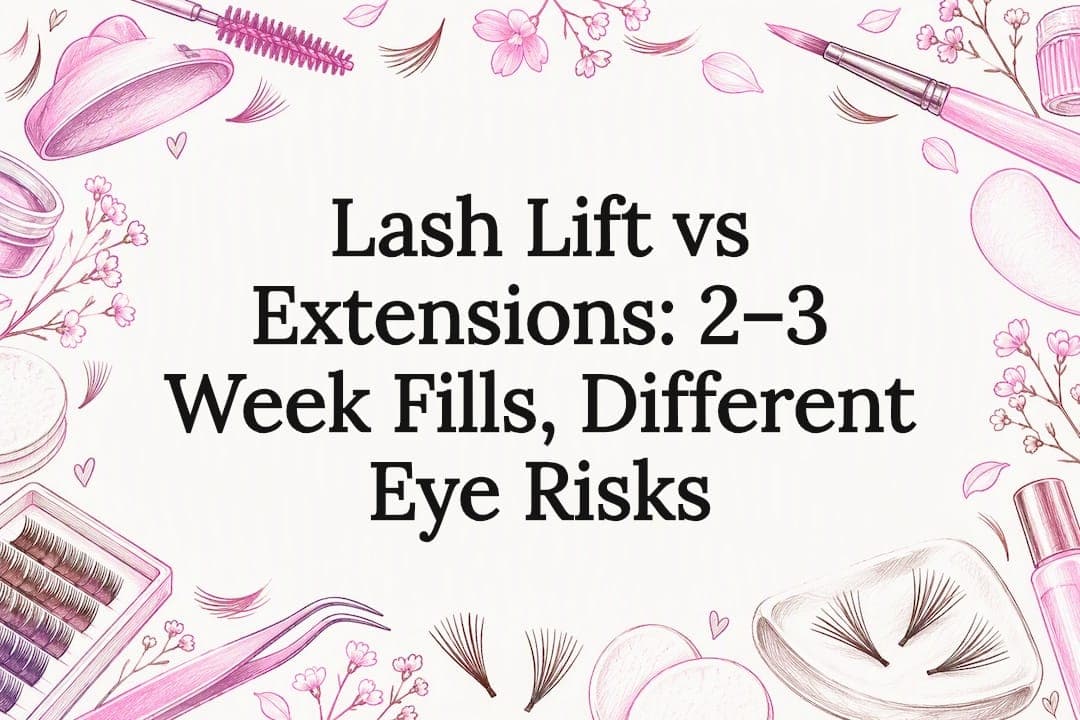 Lash Lift vs Extensions: 2–3 Week Fills, Different Eye Risks