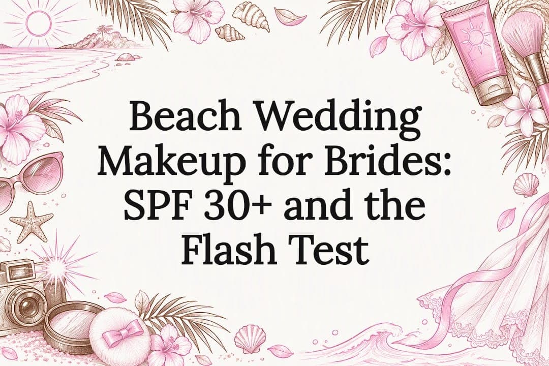 Beach Wedding Makeup for Brides: SPF 30+ and the Flash Test