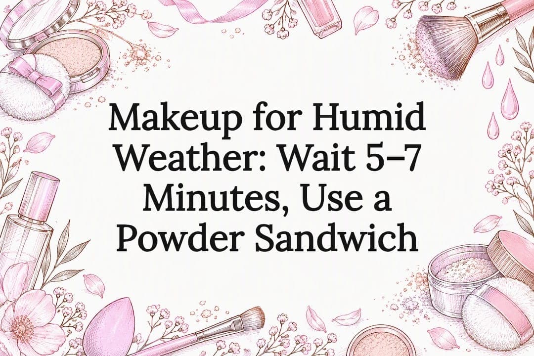 Makeup for Humid Weather: Wait 5–7 Minutes, Use a Powder Sandwich