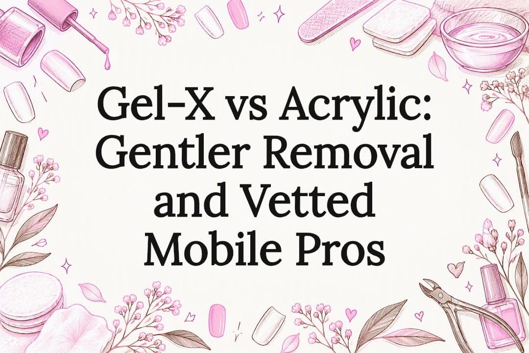 Gel-X vs Acrylic: Gentler Removal and Vetted Mobile Pros