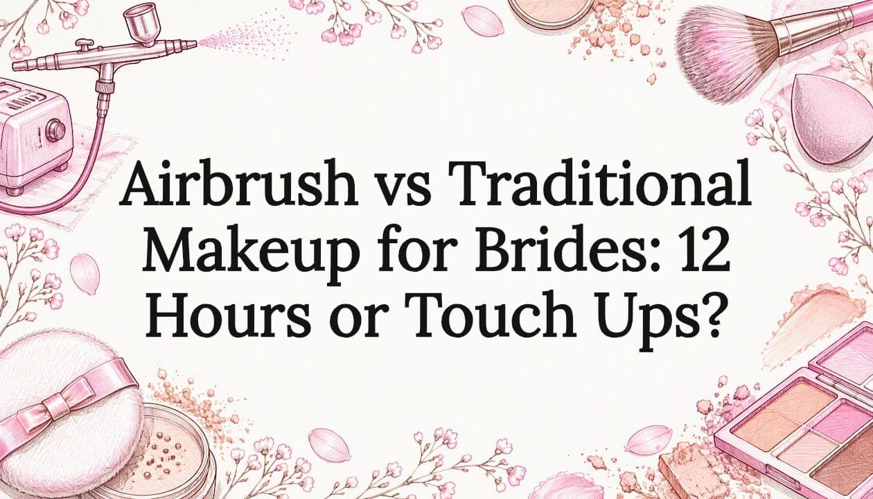 Airbrush vs Traditional Makeup for Brides: 12 Hours or Touch Ups?