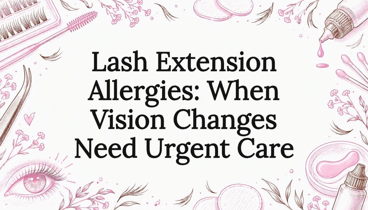 Lash Extension Allergies: When Vision Changes Need Urgent Care