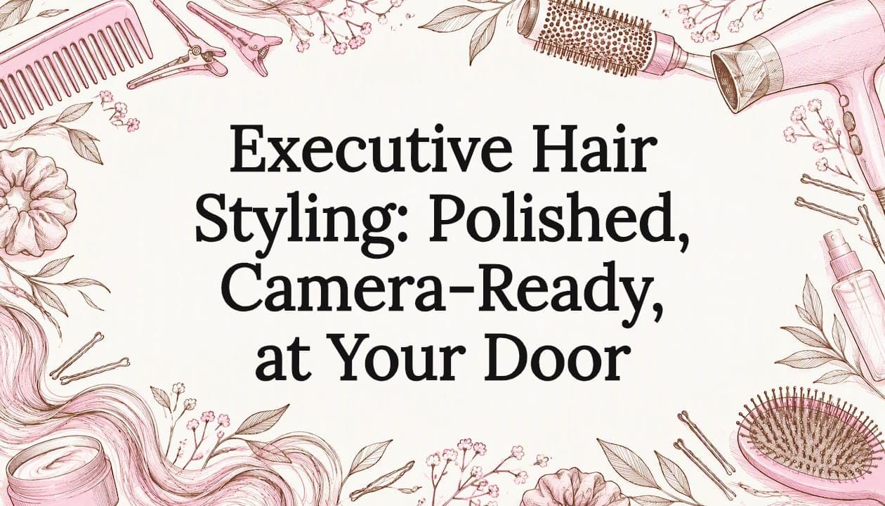 Executive Hair Styling: Polished, Camera-Ready, at Your Door